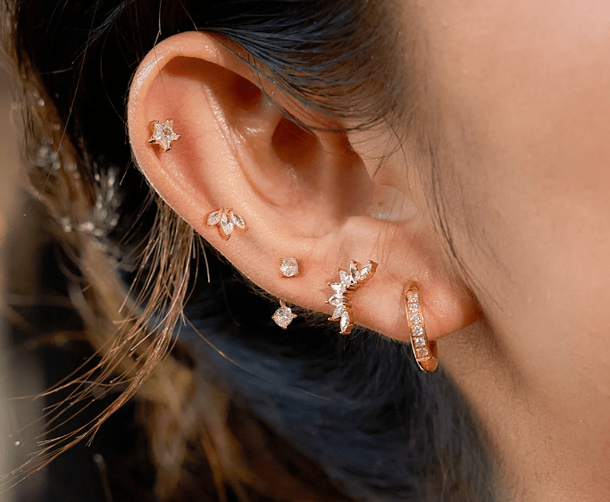 Coffret Rosée créola zirconia